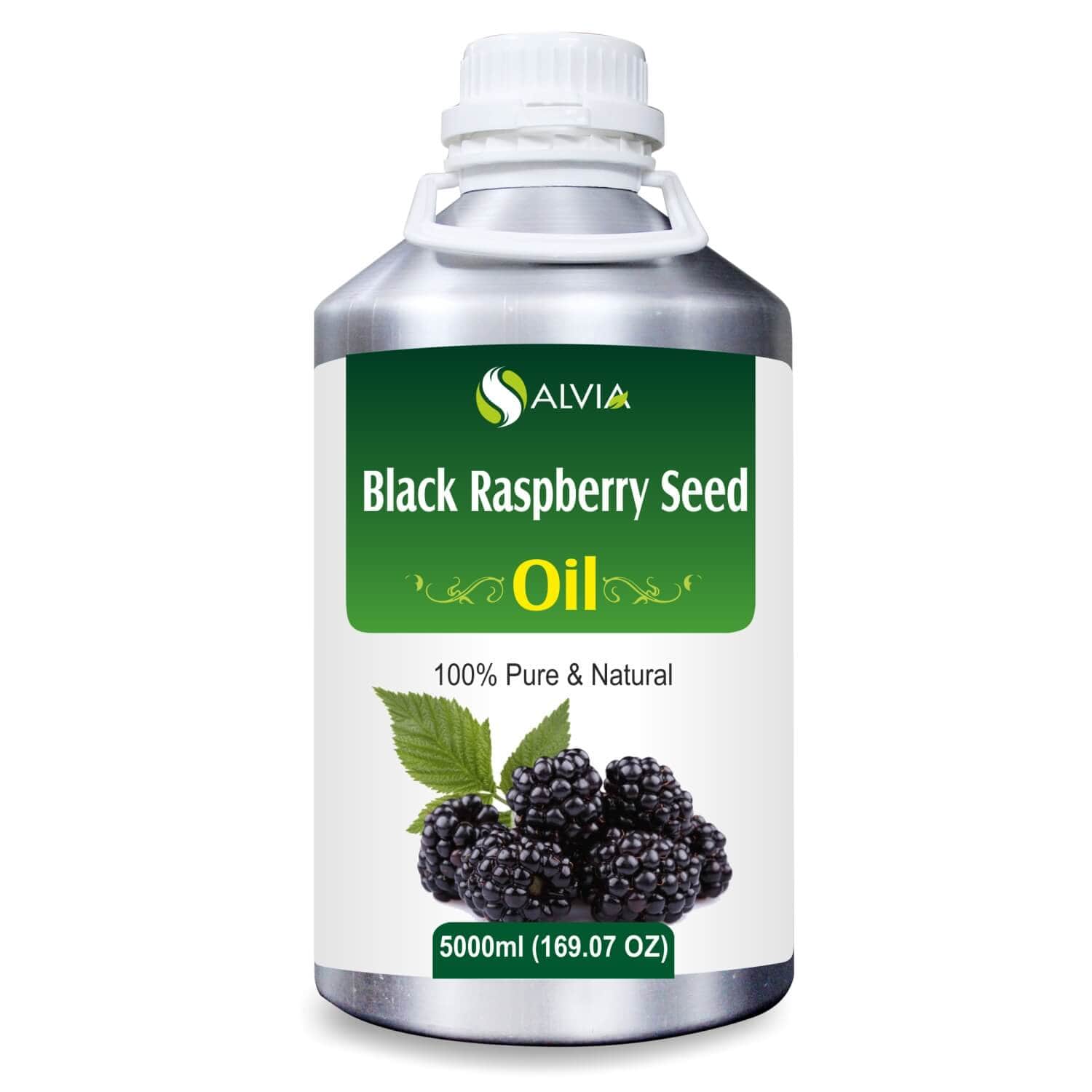 Salvia Natural Carrier Oils 5000ml Black Raspberry Seed Oil (Rubus Occidentalis) Carrier Oil